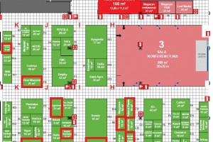 Szkółkarze uczestniczący w TSW 2020 - plan hali