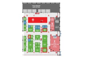 Szkółkarze uczestniczący w TSW 2020 - plan hali