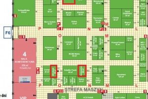 Szkółkarze uczestniczący w TSW 2020 - plan hali